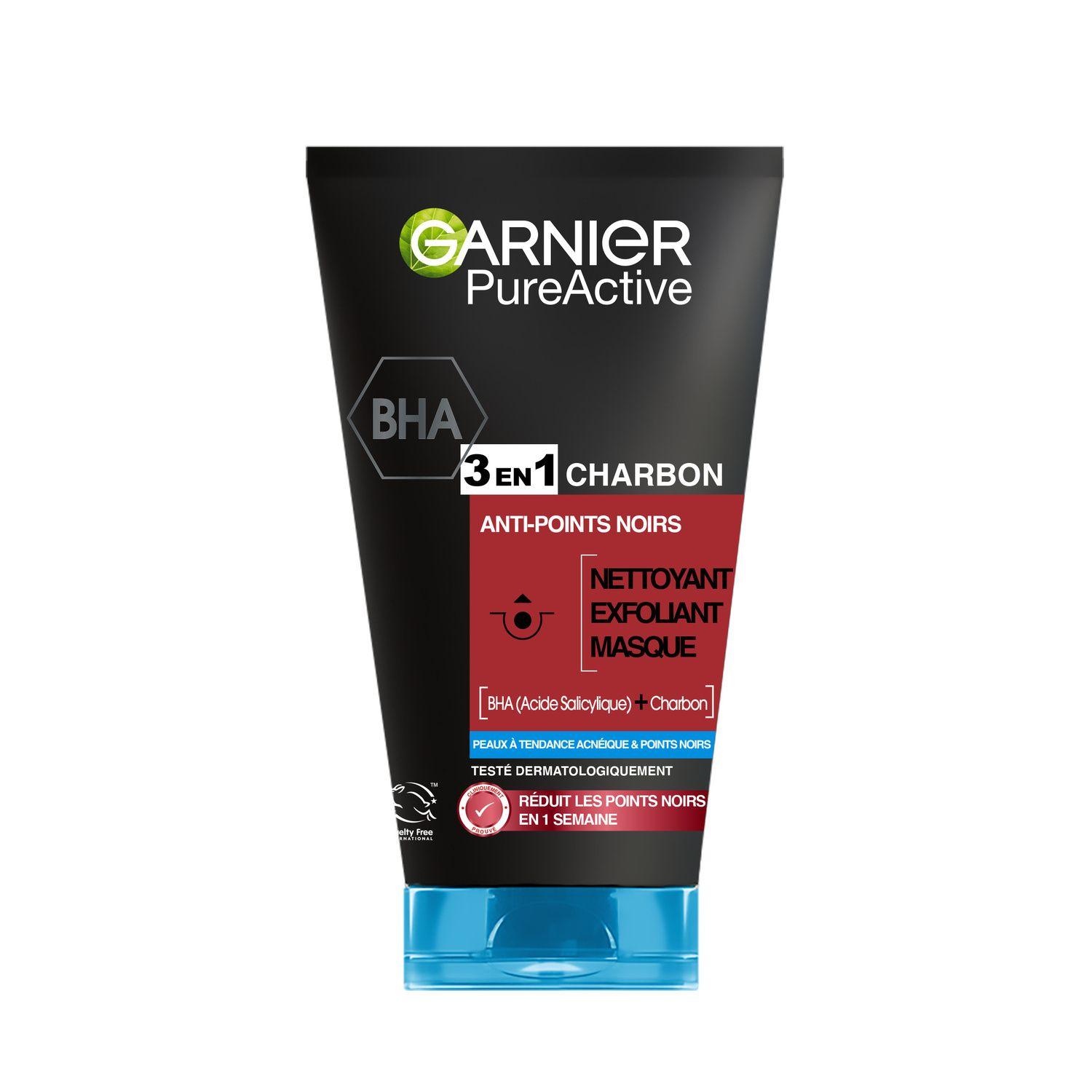 Gel 3 En 1 Anti-Points Noirs Charbon Végétal Acide Salicylique Skin Active GARNIER thumbnail