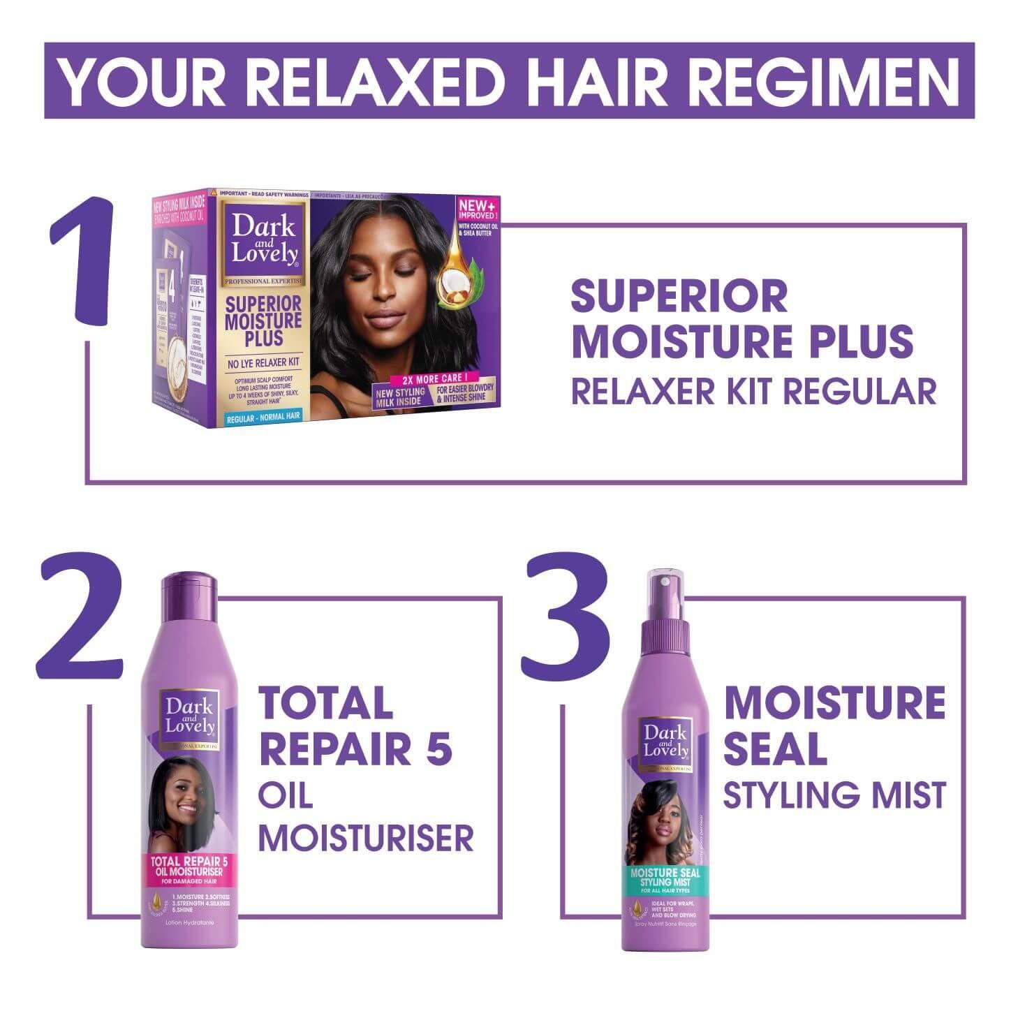 Dark and Lovely Superior Moisture Plus – Kit Défrisage Regular thumbnail