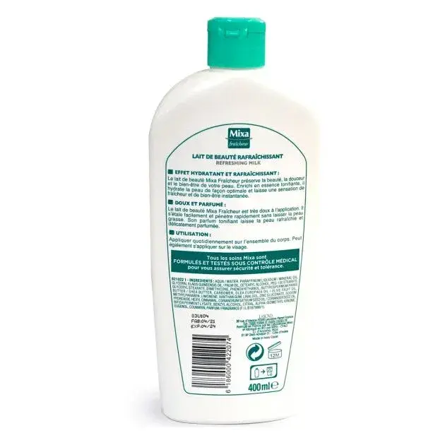 Mixa nutrition - Soin du corps - Lait de beauté anti dessèchement - 250 ml thumbnail