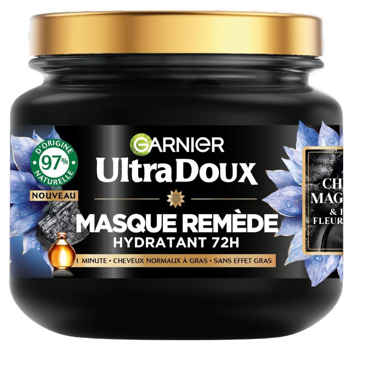Garnier Ultra Doux Masque Remède Équilibrant Charbon Magnétique