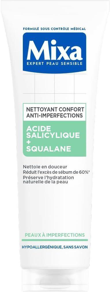 Mixa – Gel Nettoyant Anti-Imperfections Acide Salicylique & Squalane 150ml thumbnail