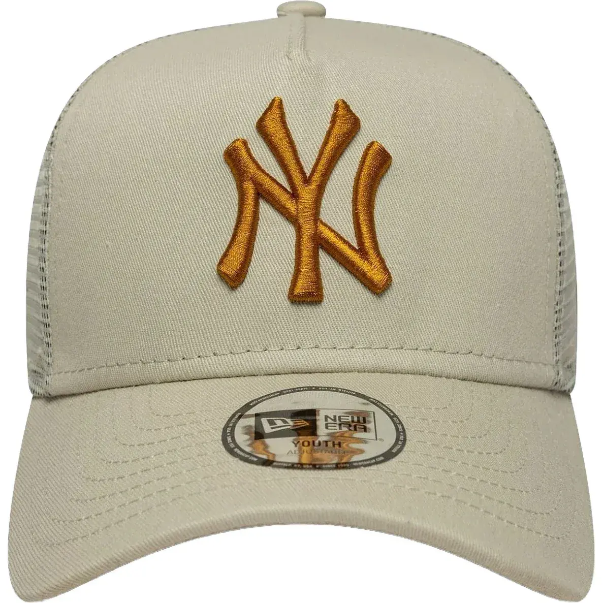 Casquette New Era Outline E-Frame Trucker – New York Yankees – Light Beige thumbnail