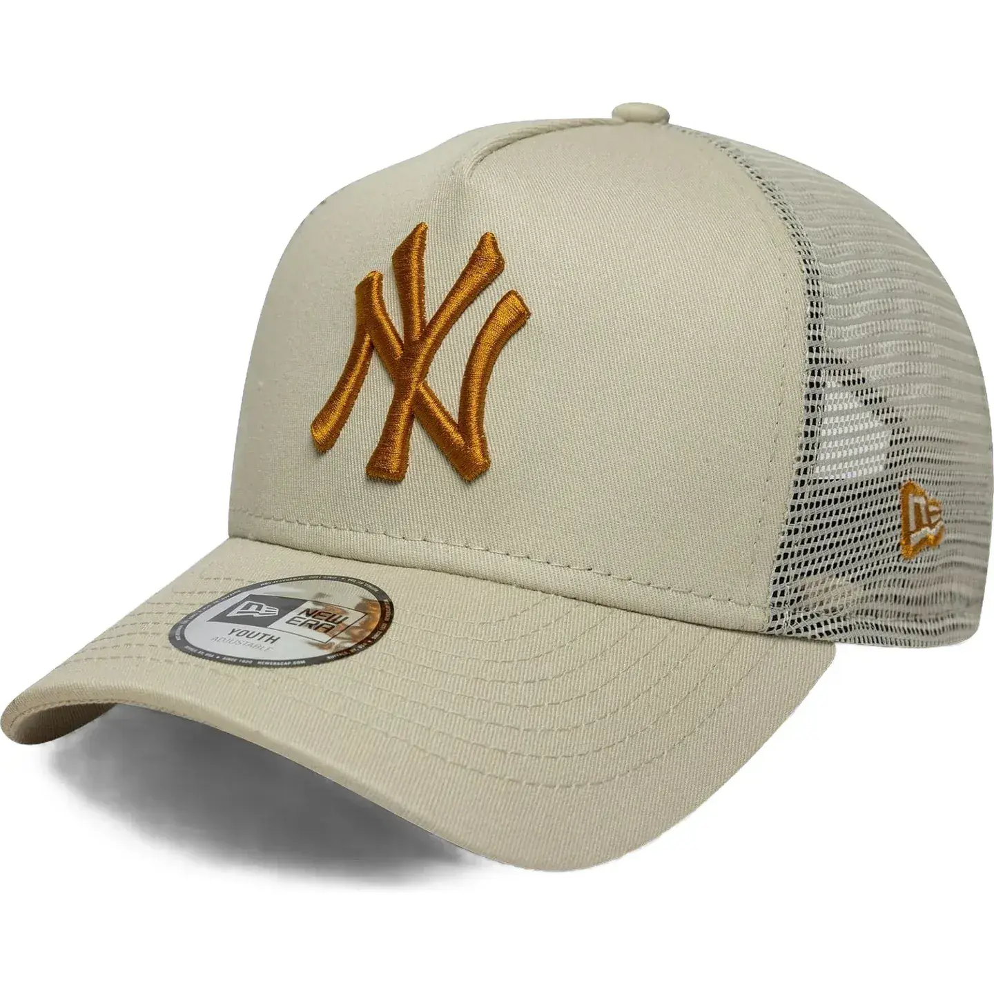 Casquette New Era Outline E-Frame Trucker – New York Yankees – Light Beige thumbnail