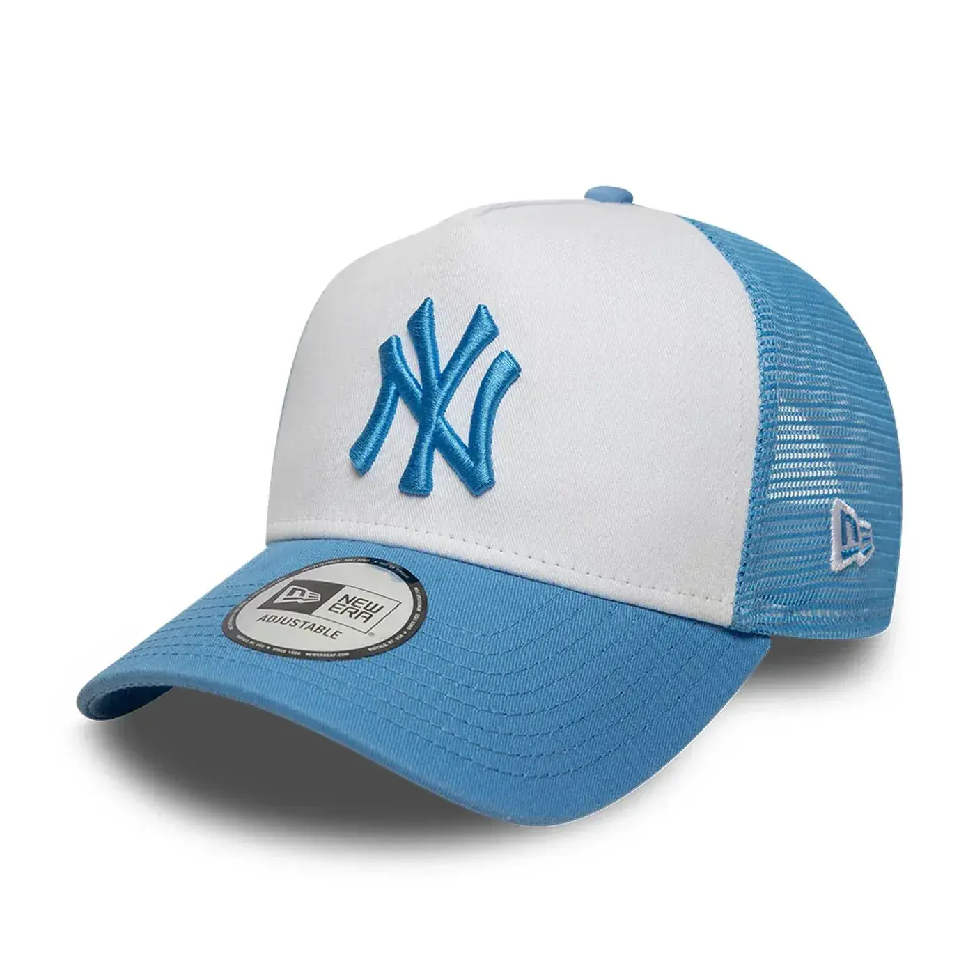 Casquette New Era MLB League Essential 9FORTY A-Frame Trucker – New York Yankees – Pastel Blue thumbnail