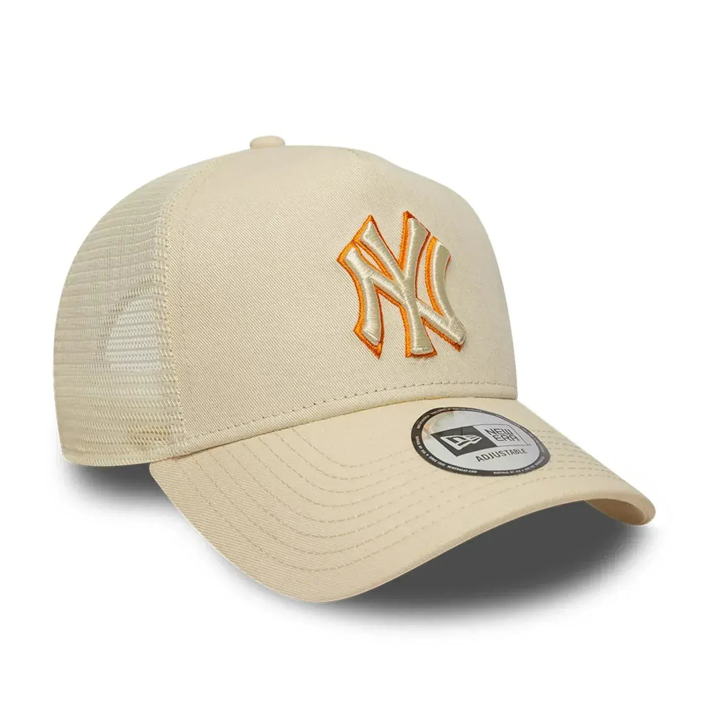 Casquette New Era MLB Outline 9FORTY E-Frame Trucker – New York Yankees – Cream thumbnail