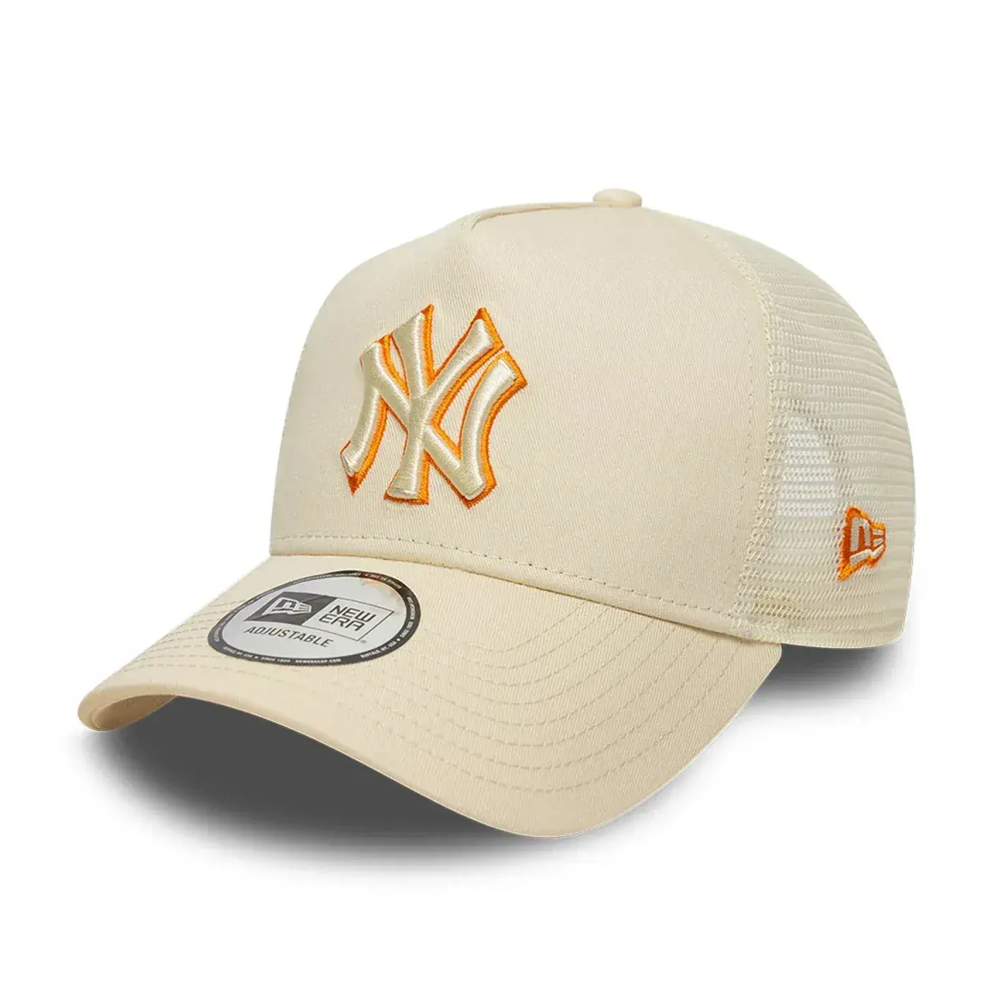 Casquette New Era MLB Outline 9FORTY E-Frame Trucker – New York Yankees – Cream thumbnail