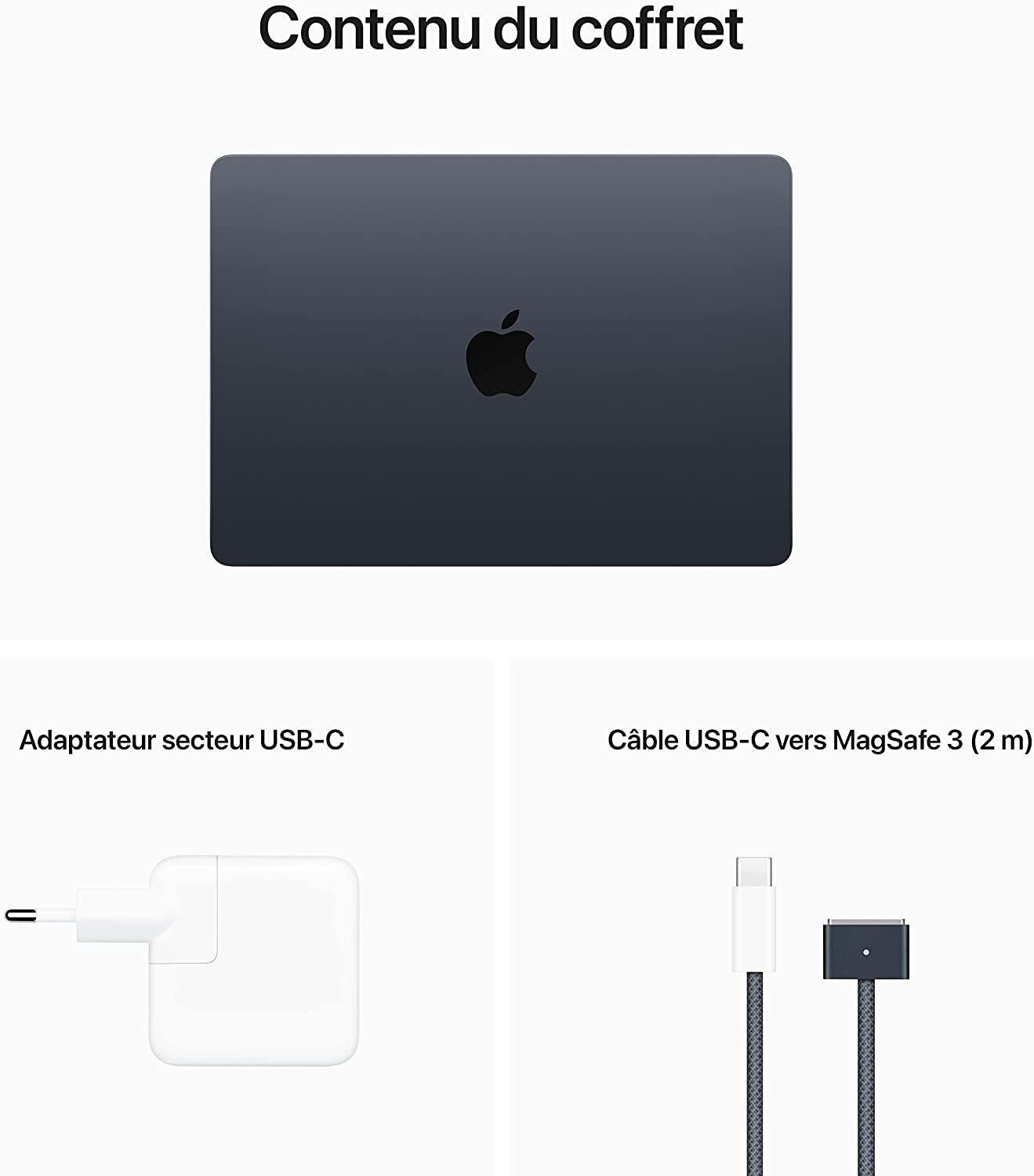 MacBook Air M2, 8go Ram 512go SSD – Minuit thumbnail