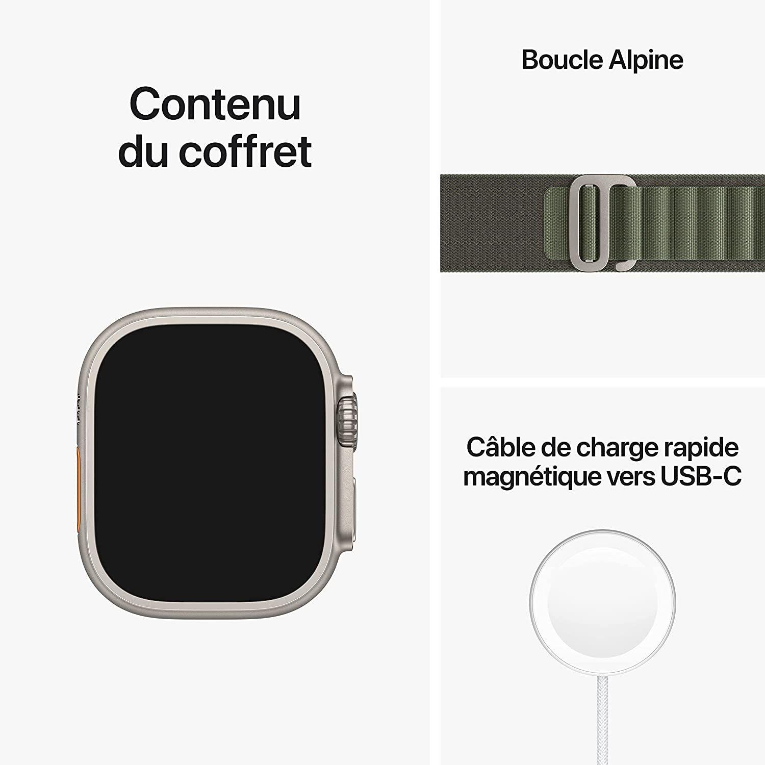 Apple Watch Ultra (49mm)  – Boîtier en Titane – MIDNIGHT thumbnail
