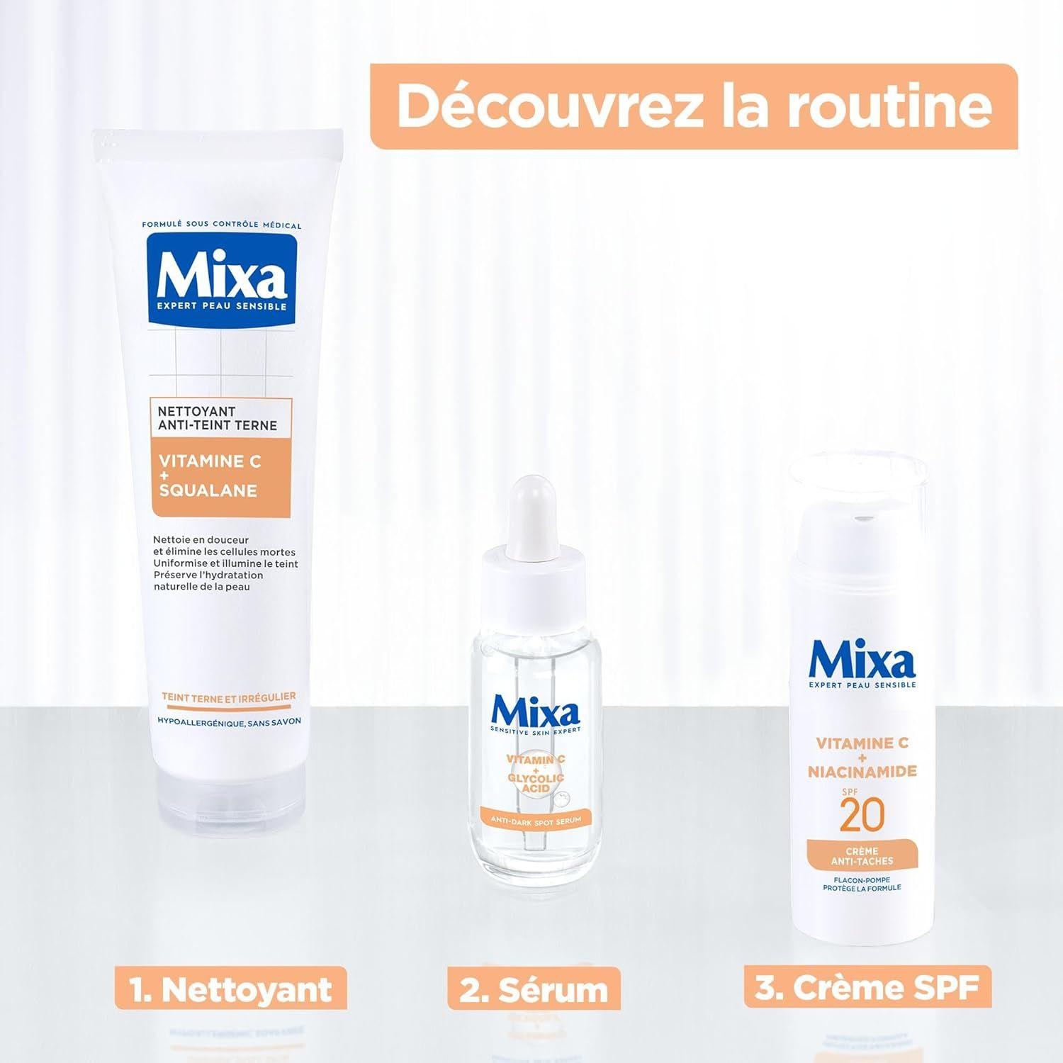 Mixa – Gel Nettoyant Anti-Terne Vitamine C & Squalane 150ml thumbnail