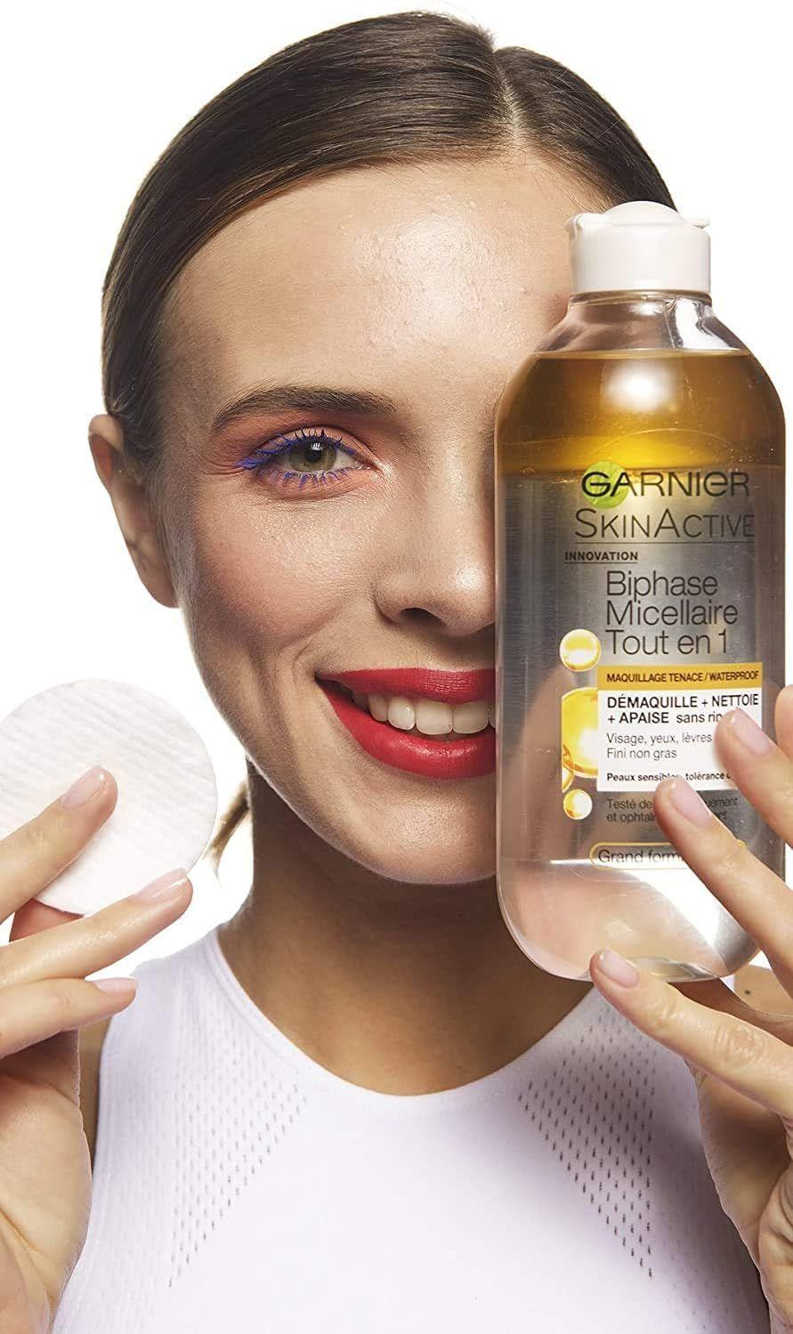 Garnier Skin Active – Eau Micellaire Biphasée Tout-en-1 Maquillage Waterproof 400ml thumbnail