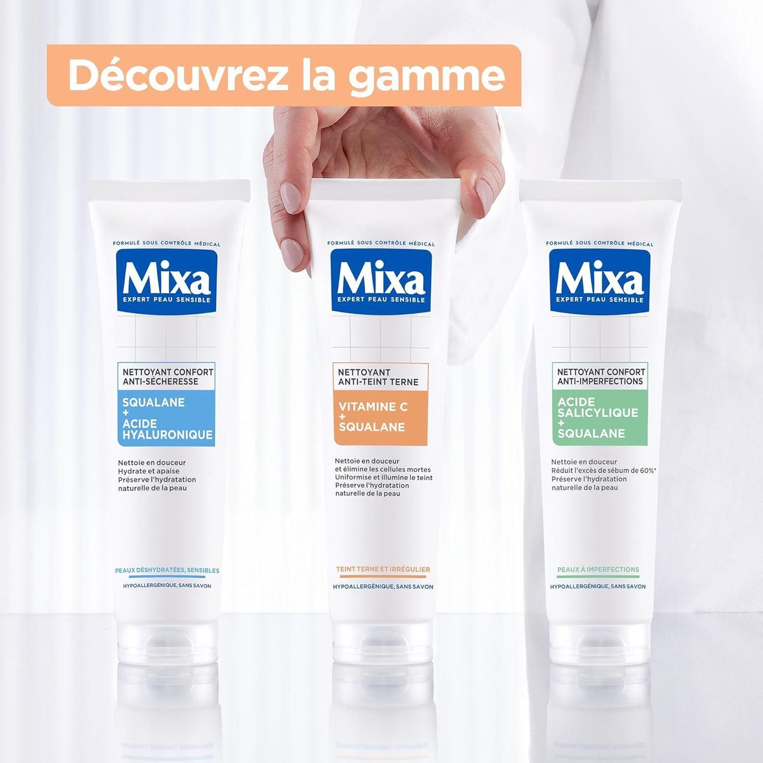 Mixa – Gel Nettoyant Anti-Terne Vitamine C & Squalane 150ml thumbnail