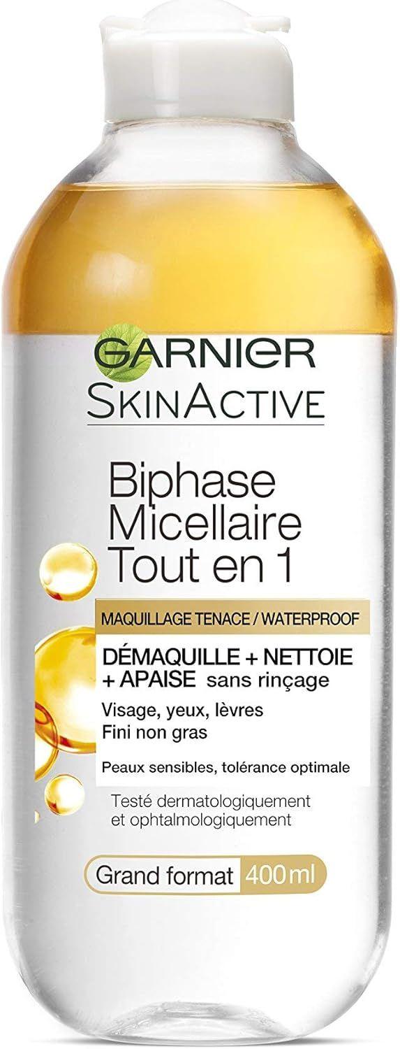 Garnier Skin Active – Eau Micellaire Biphasée Tout-en-1 Maquillage Waterproof 400ml thumbnail