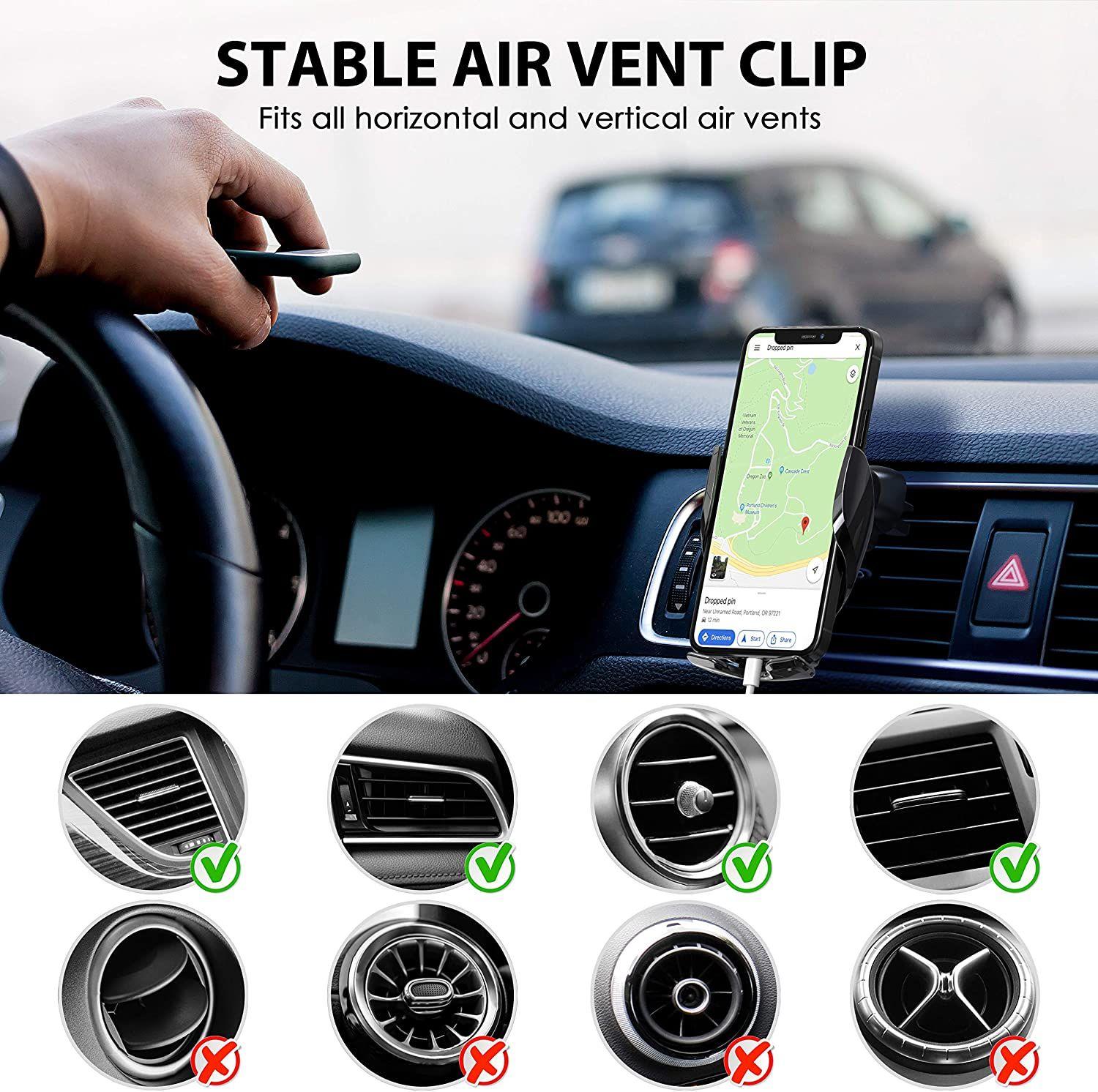 Support téléphone pour voiture avec recharge sans fil thumbnail