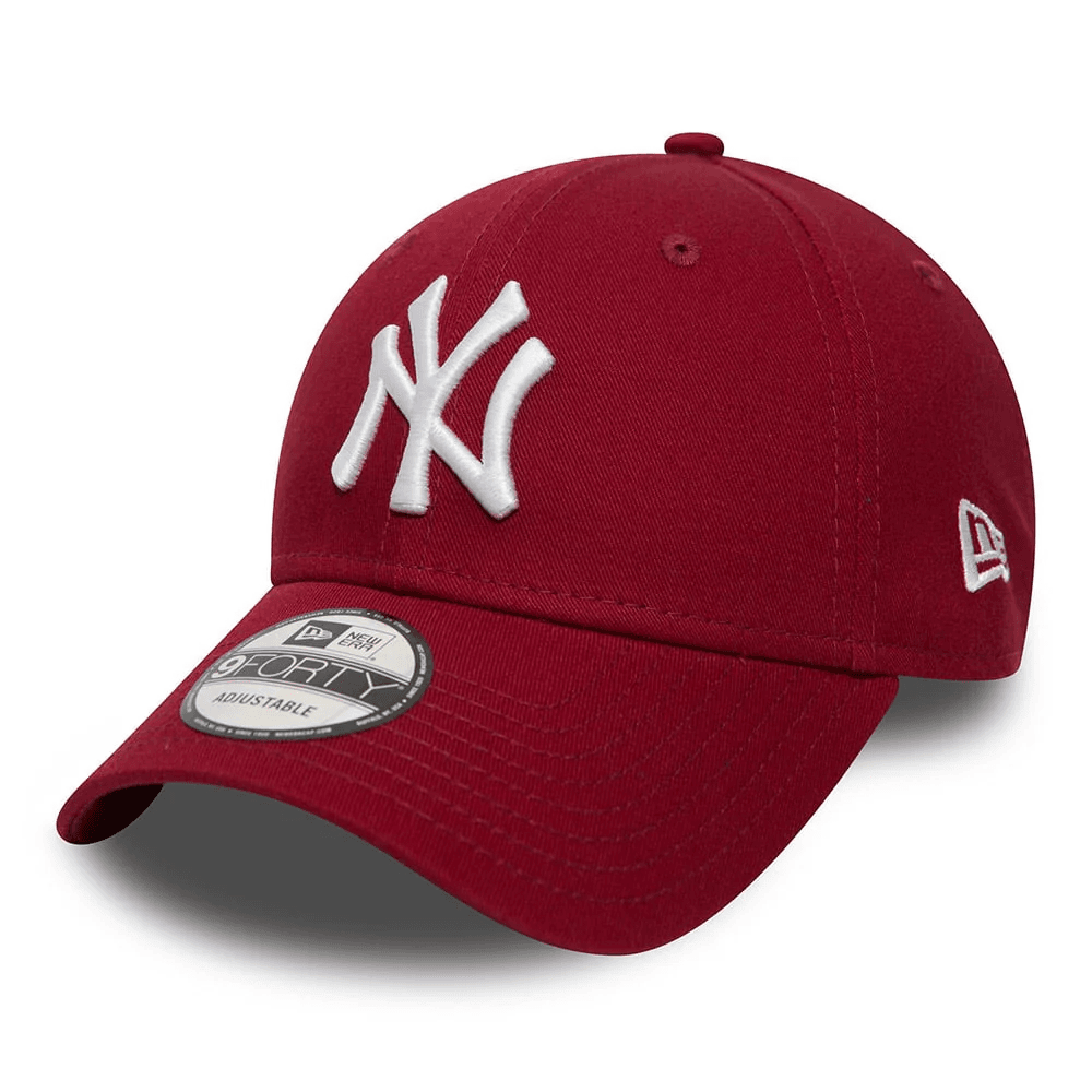 Casquette New Era 9FORTY League Essential – New York Yankees – Dark Red thumbnail