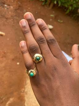 Thumbnail for Bague en Malachite - Élégance et Harmonie Naturelle