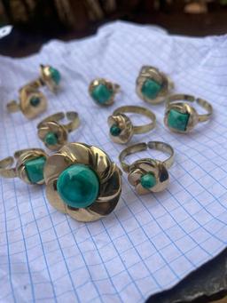 Thumbnail for Bague en Malachite - Élégance et Harmonie Naturelle