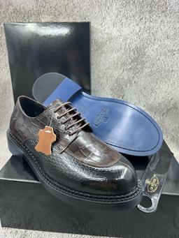 Thumbnail for Chaussures JM Weston Croco – Luxe Authentique