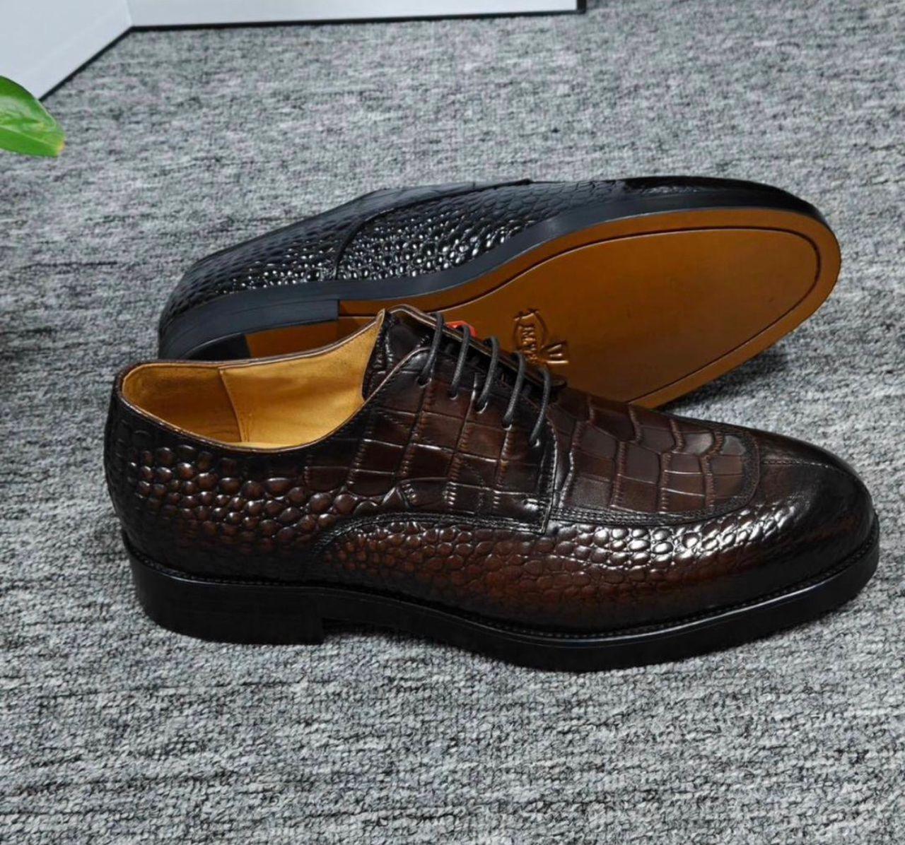 Souliers Croco J.M. Weston – Cuir Exotique de Luxe pour Homme thumbnail