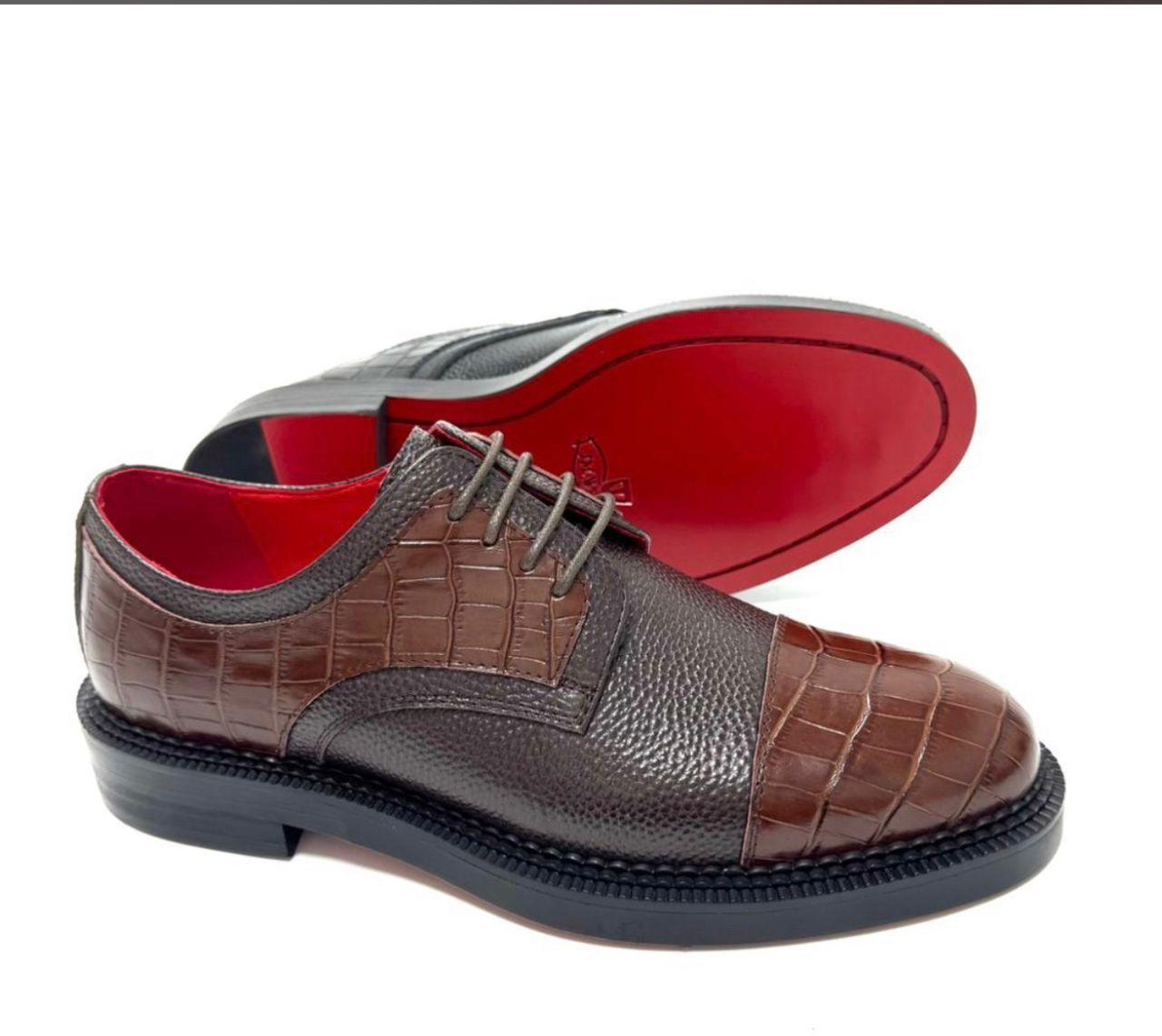 Souliers en Cuir Semi-Croco J.M. Weston – Élégance de Luxe pour Homme thumbnail