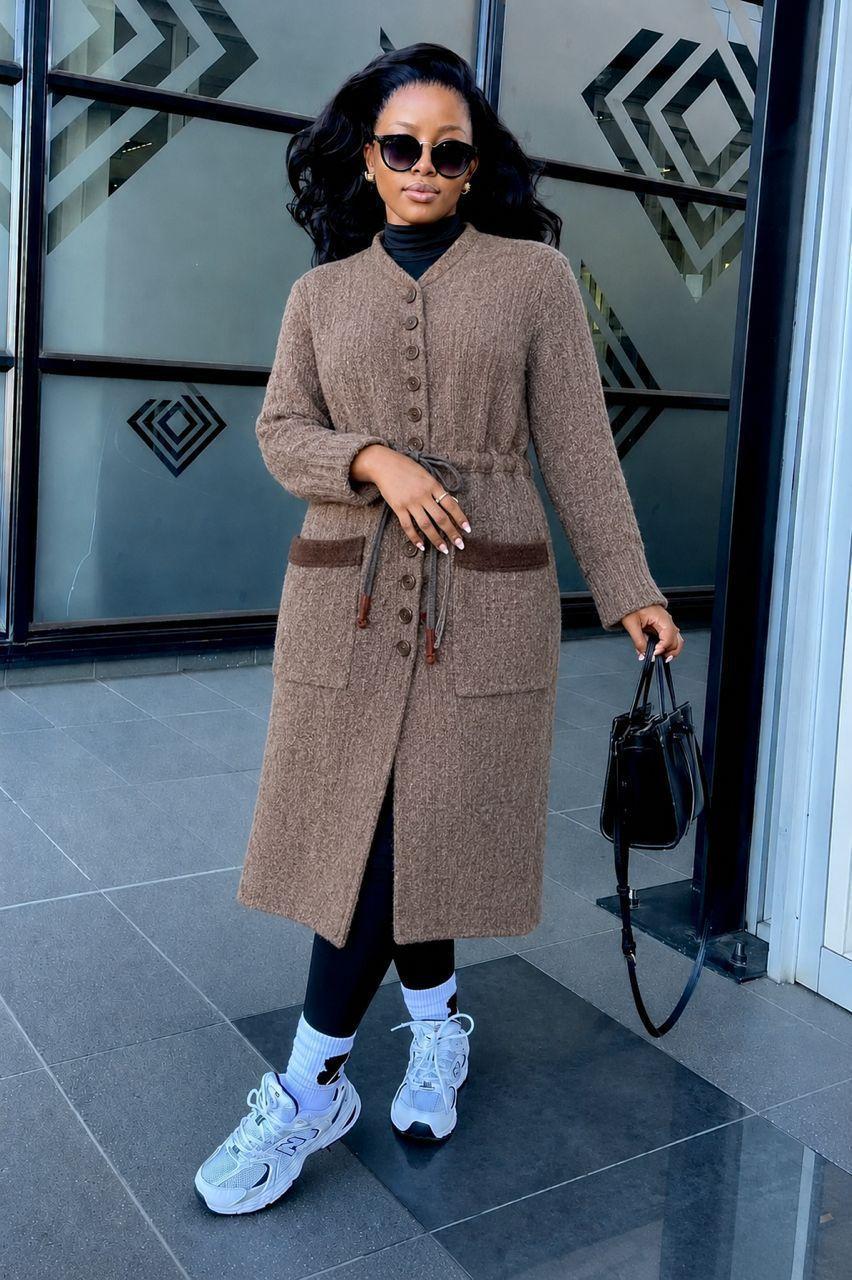 Manteau Long Élégant pour Femme 
