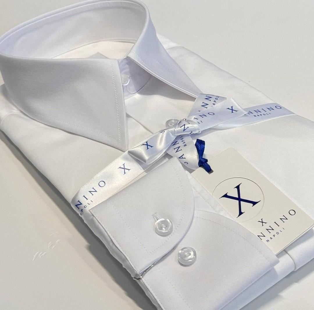Chemise Sannino Napoli Bleu Blanche