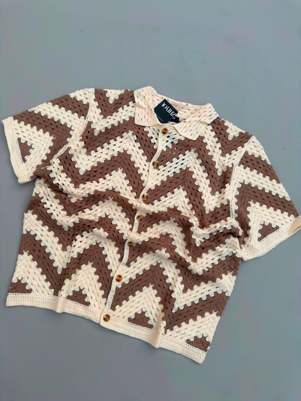 T-Shirt Homme en Maille Crochet thumbnail
