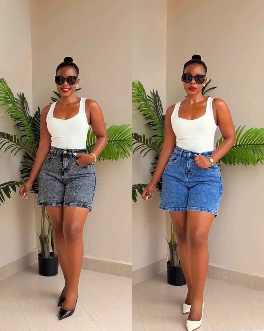 Short en jean femme taille haute – Coupe classique et tendance thumbnail