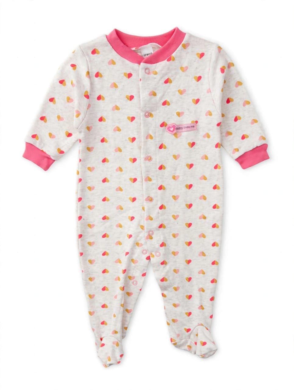 Pyjama bébé à cœurs – 3 à 6 mois