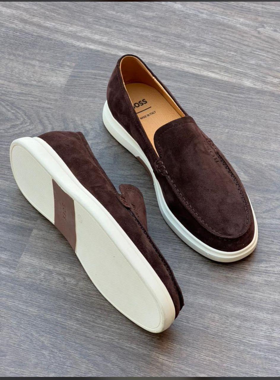 BOSS Sienne – Mocassins Homme en Suède thumbnail