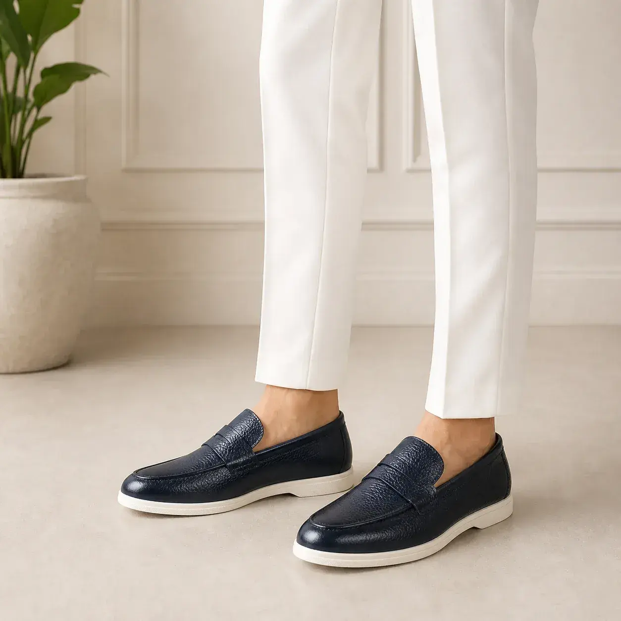 Mocassins Homme Loro Piana Summer Walk en Cuir  thumbnail