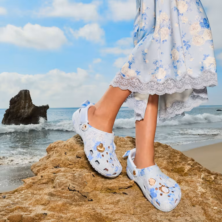 Crocs x LoveShackFancy Blue Classic Clog thumbnail