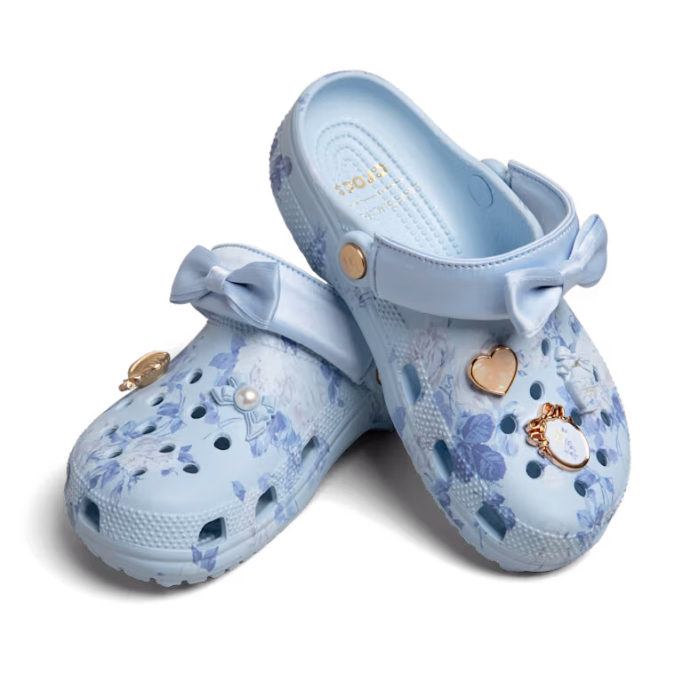 Crocs x LoveShackFancy Blue Classic Clog thumbnail