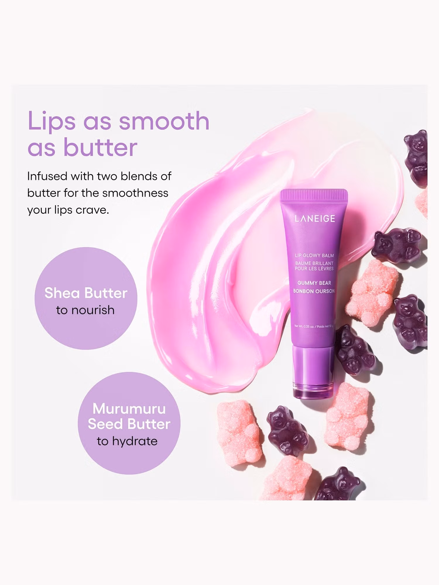 LANEIGE Lip Glowy Balm Gummy Bear – Baume à Lèvres 10g thumbnail
