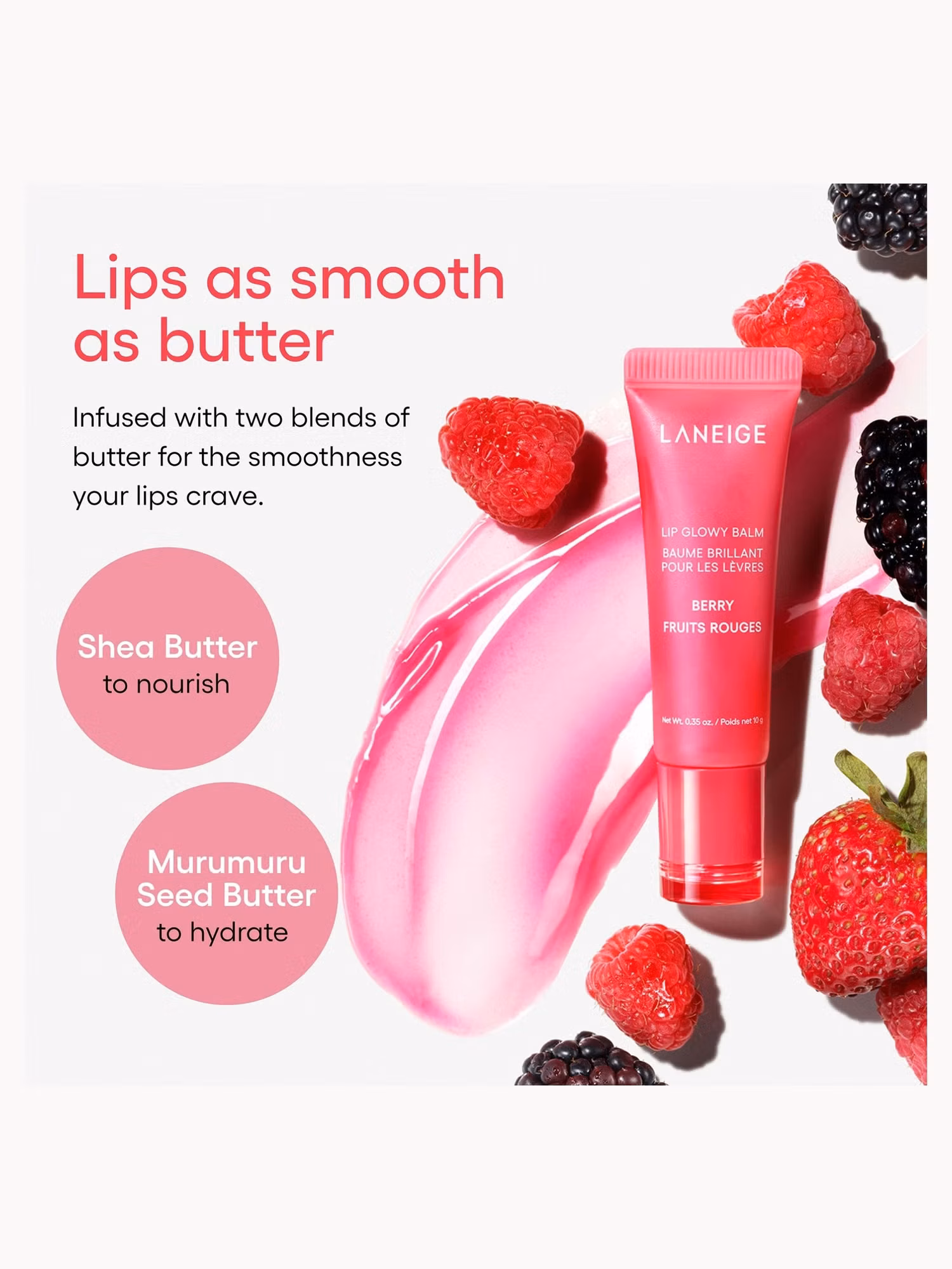 LANEIGE Lip Glowy Balm Berry – Baume à Lèvres Brillant 10g thumbnail