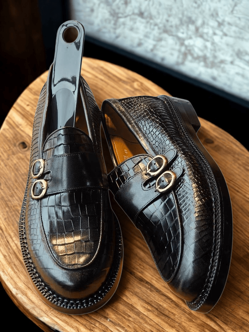 Chaussures classiques croco J. Weston