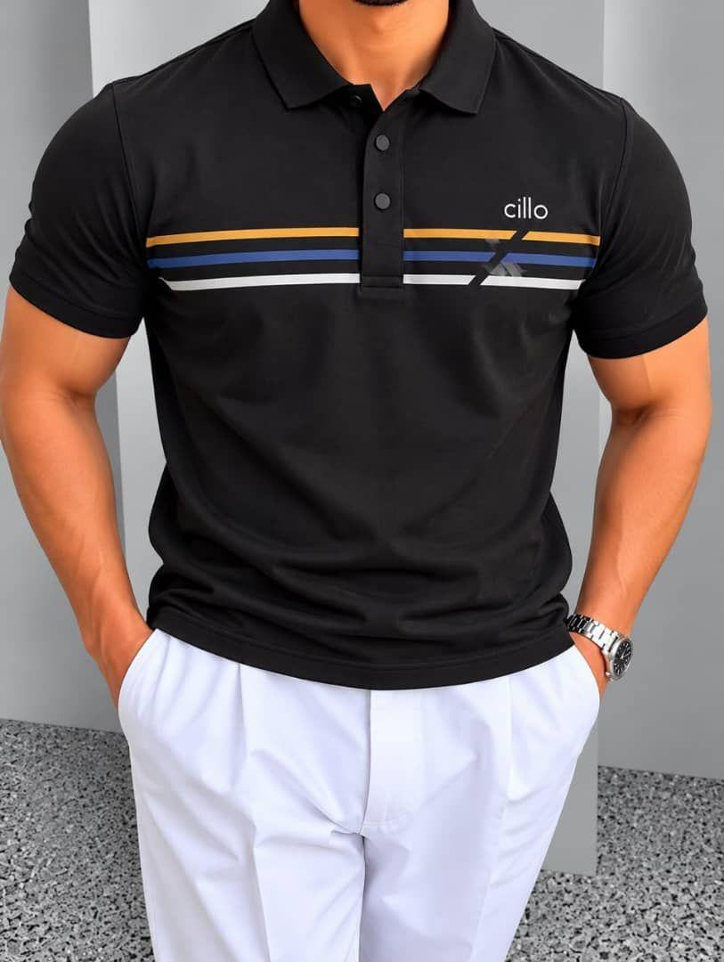 Polo Cillo à bandes rayées – Homme