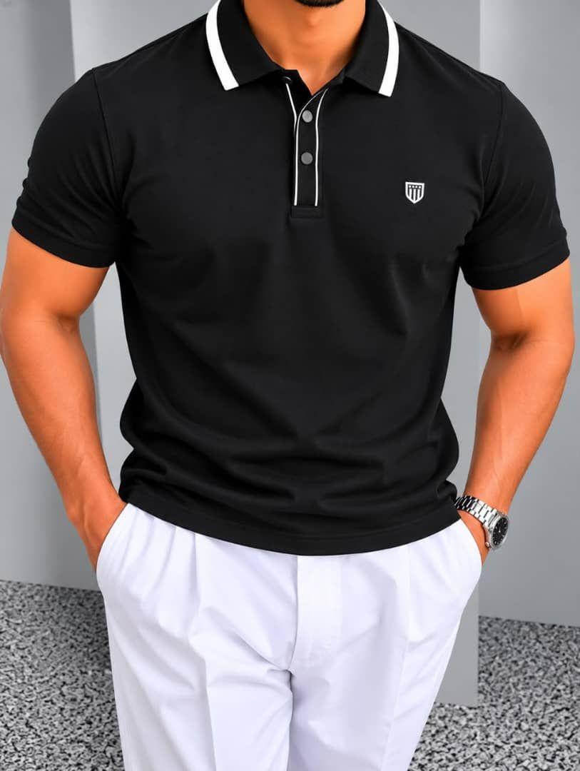 Polo homme à écusson blason