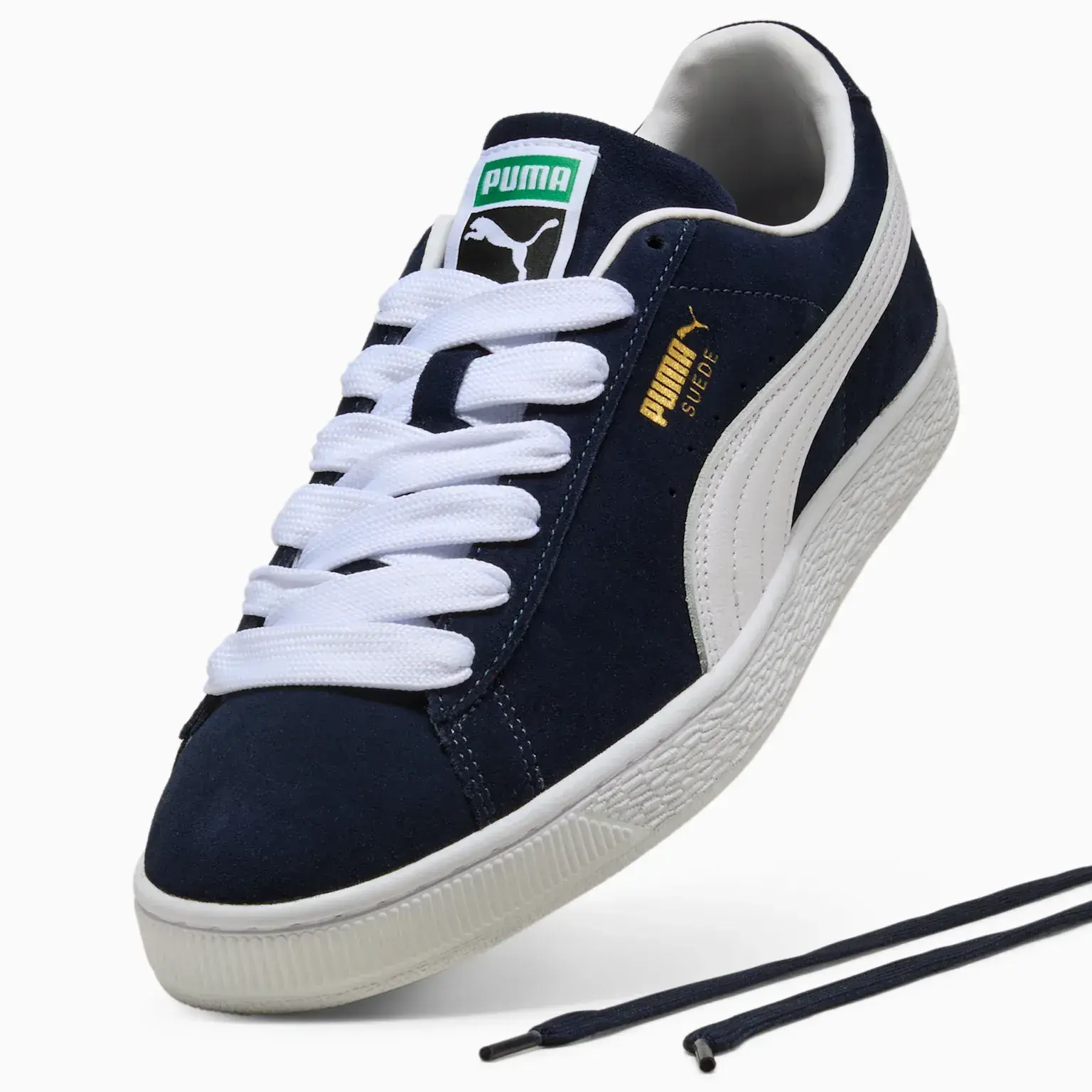 Puma Suede Navy White  thumbnail