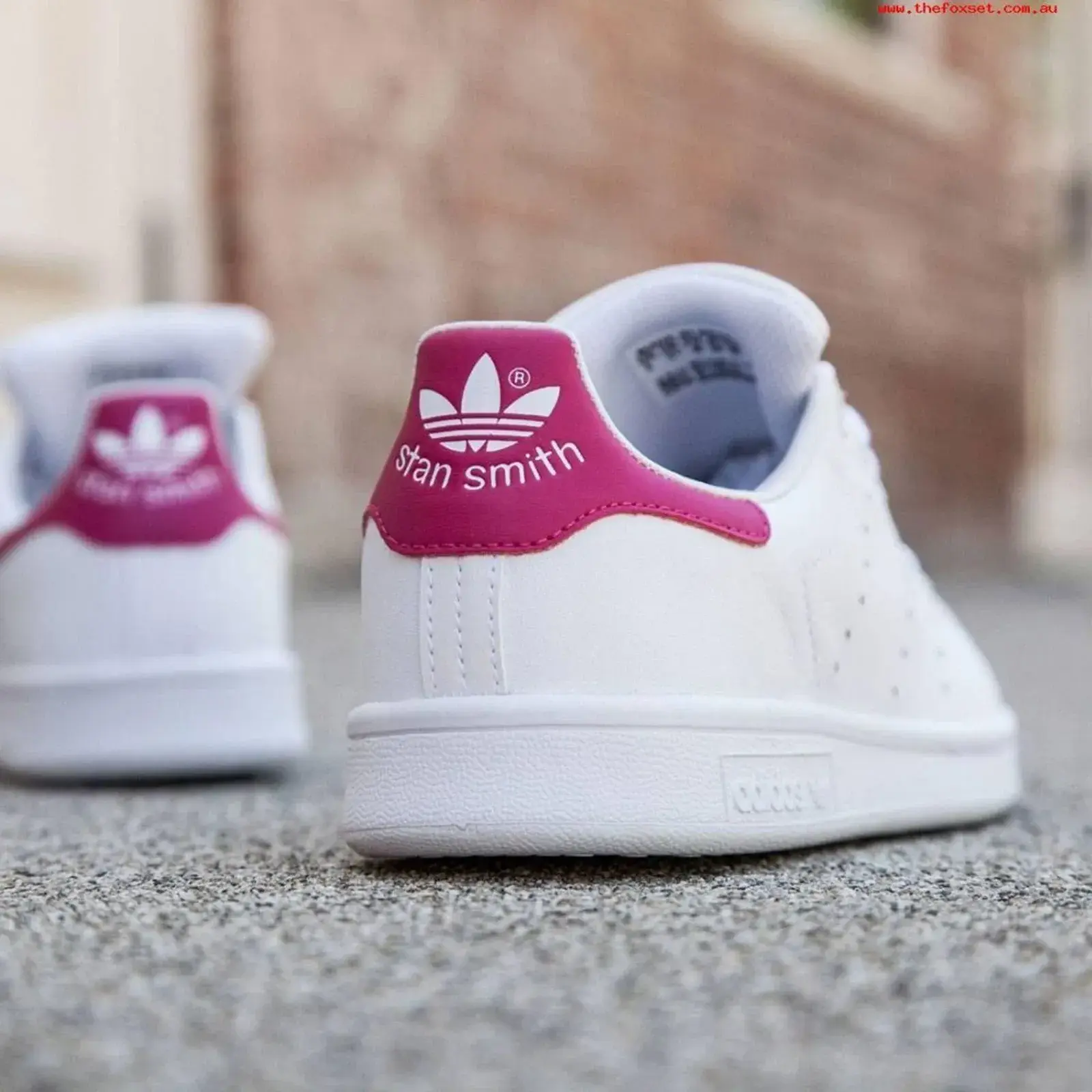 Adidas Stan Smith - Core white / Pink thumbnail