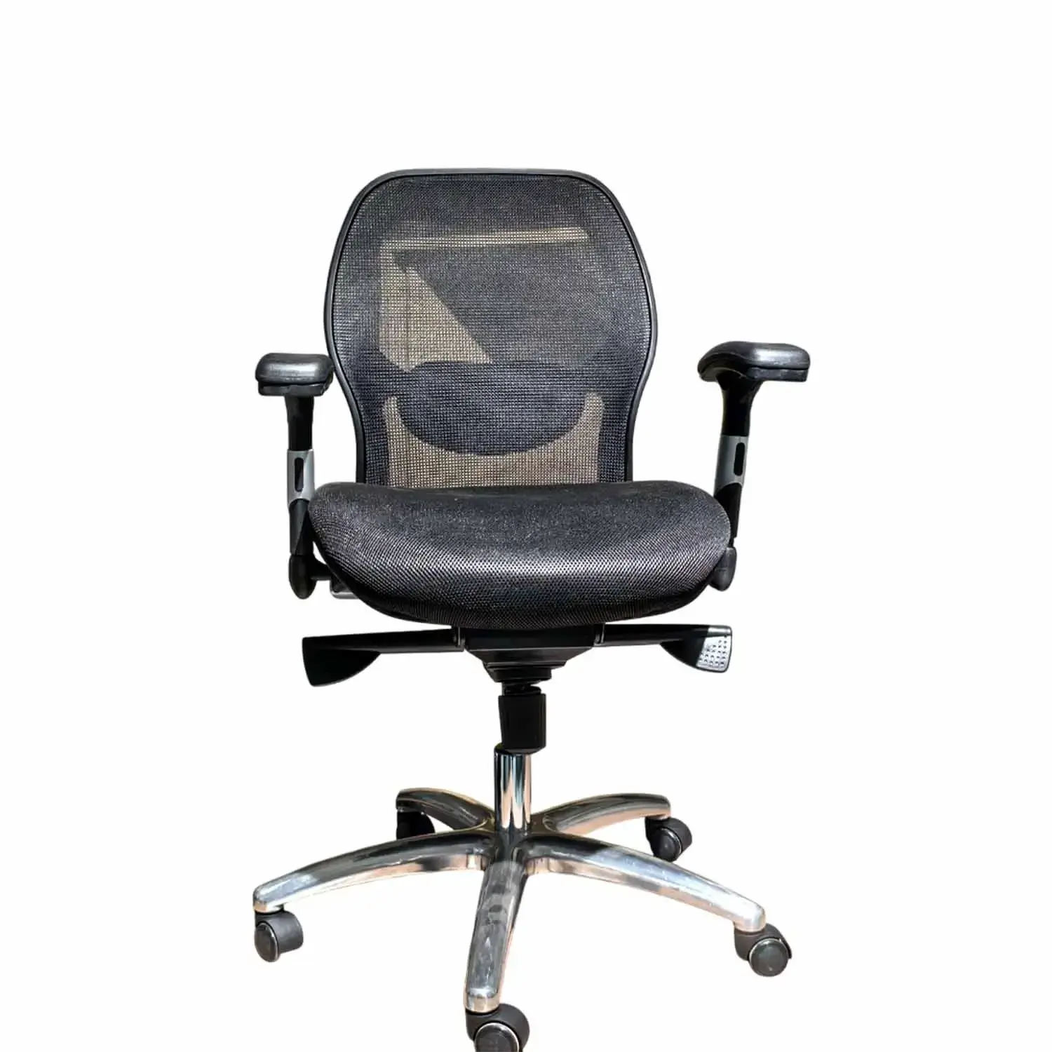 Chaise de Bureau Exécutive HT-7049B à Dossier Filet - Noir