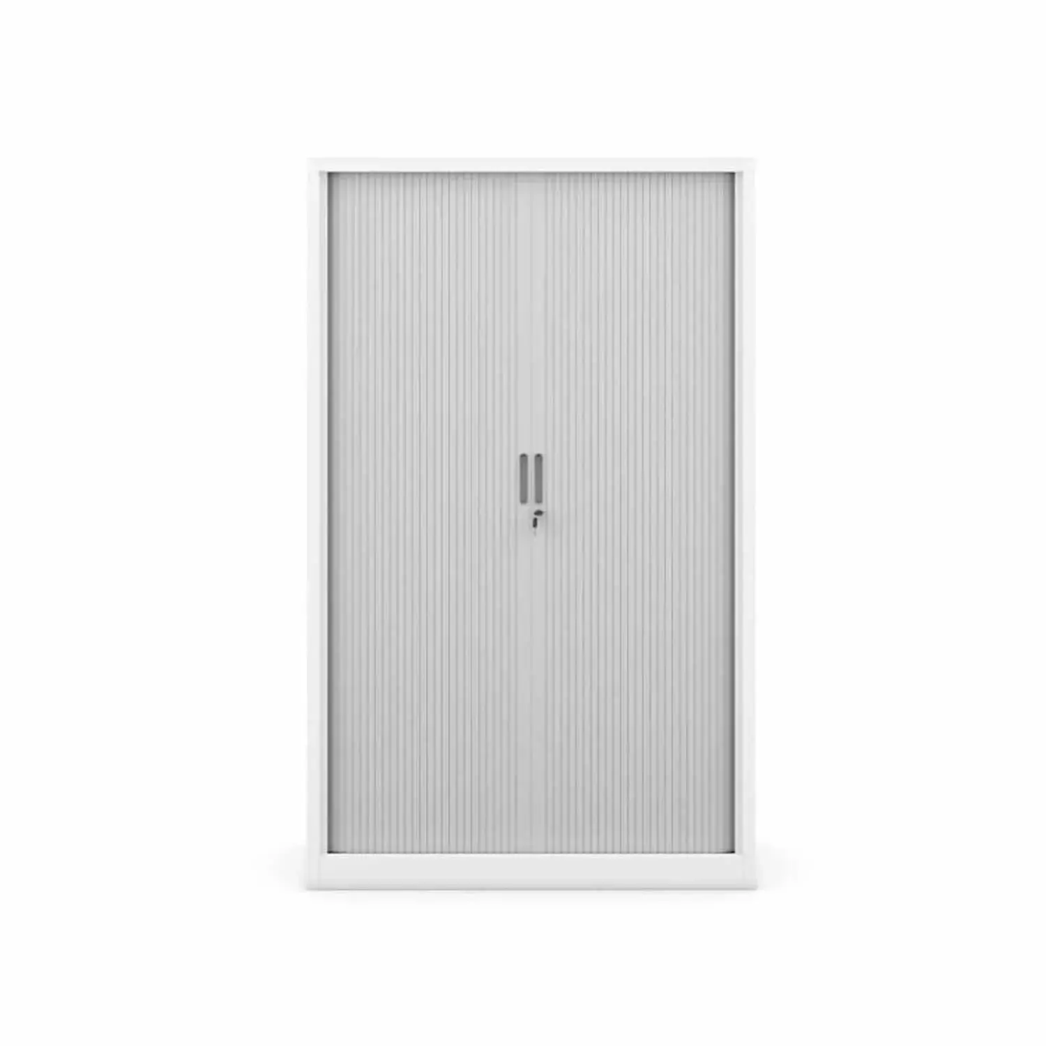Armoire métallique 2 portes à rideau - 185x45x90 cm