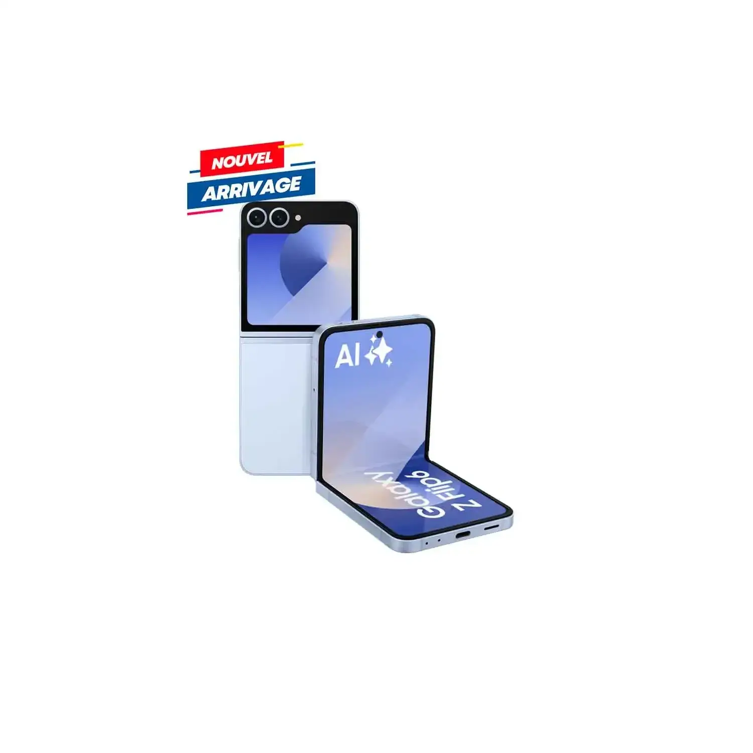 Smartphone pliable Samsung Galaxy Z Flip 6 - 12 Go, 256 Go, Bleu
