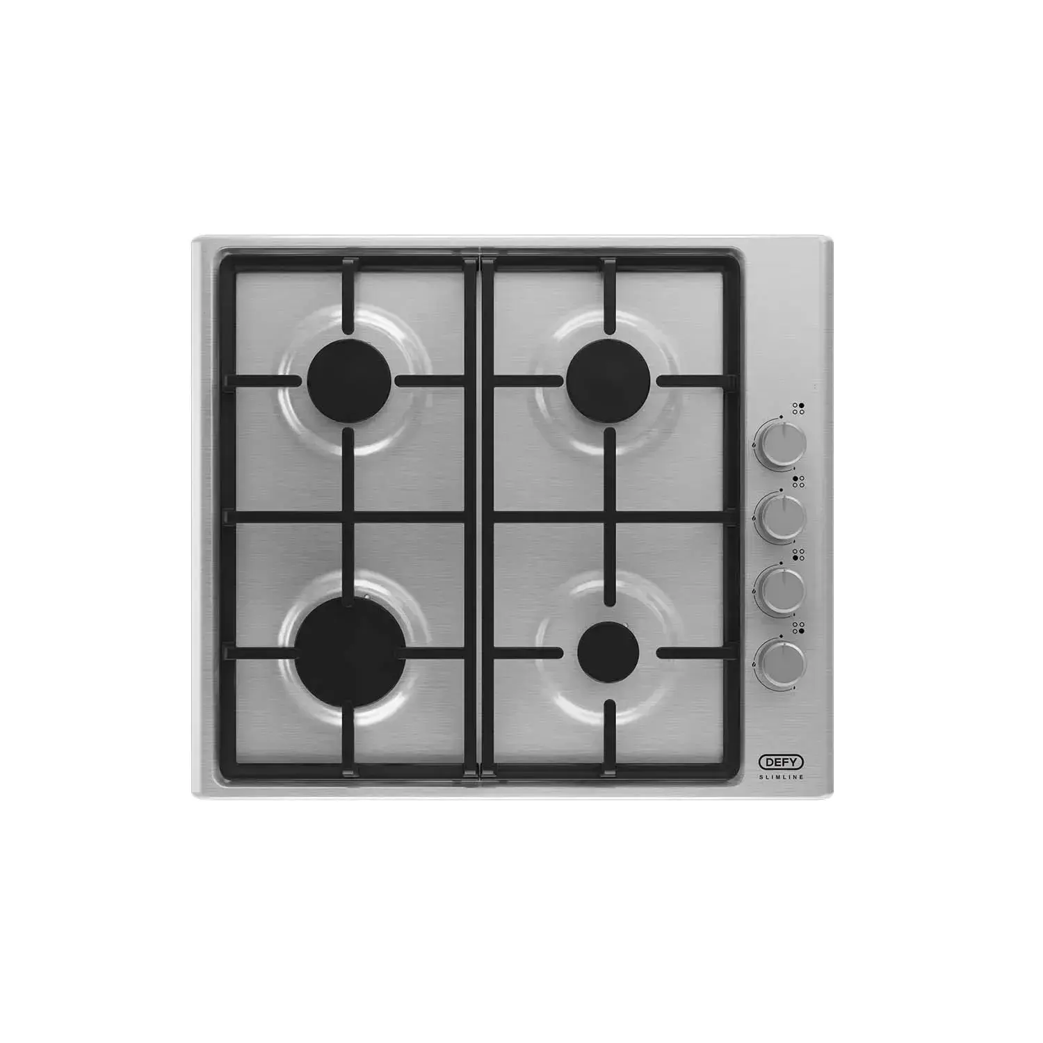 Table de cuisson gaz Defy Slimline DHG133 - 4 feux 60 cm, inox