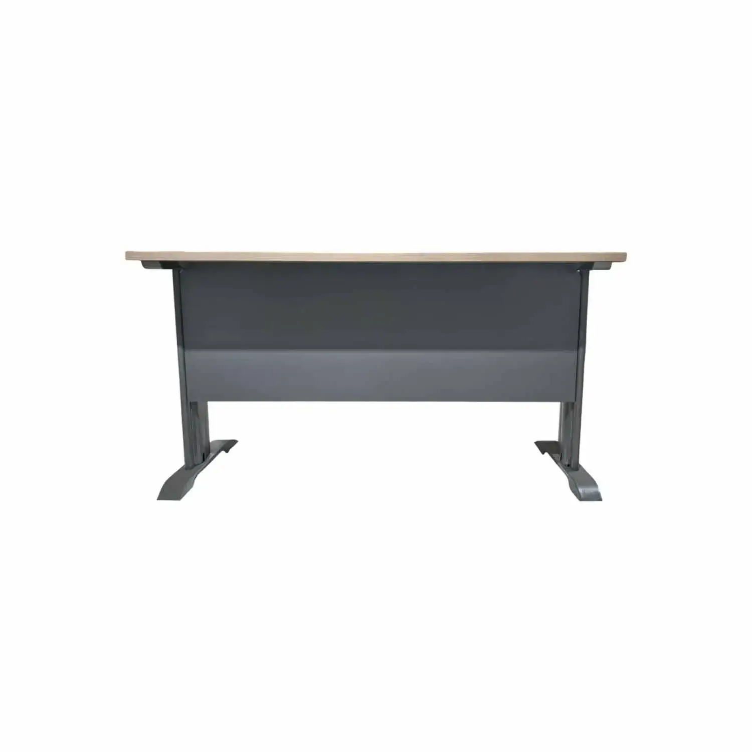 Bureau 140x75x75 cm - Chêne camel / gris foncé