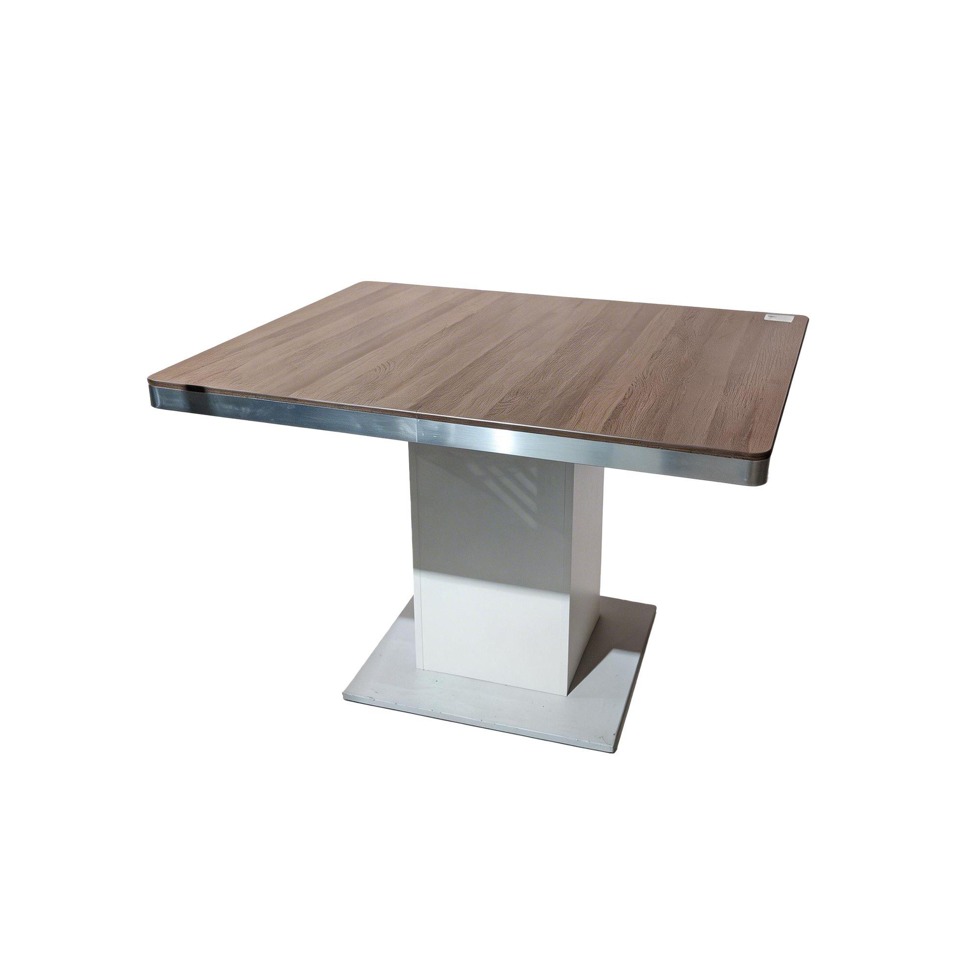 Table de réunion rectangulaire 100x100x76 cm - Blanc