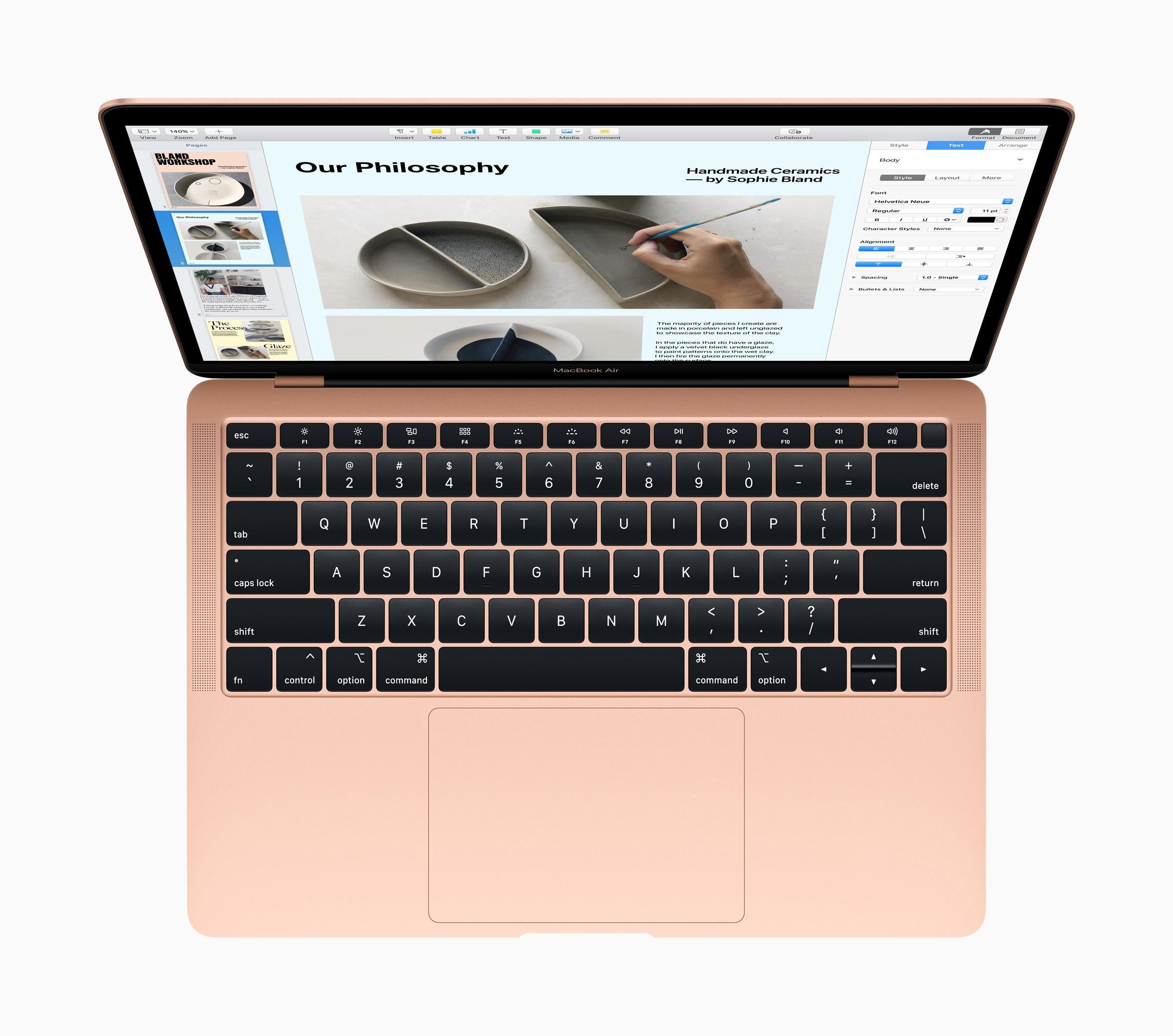 MacBook Air 13 pouces, Or