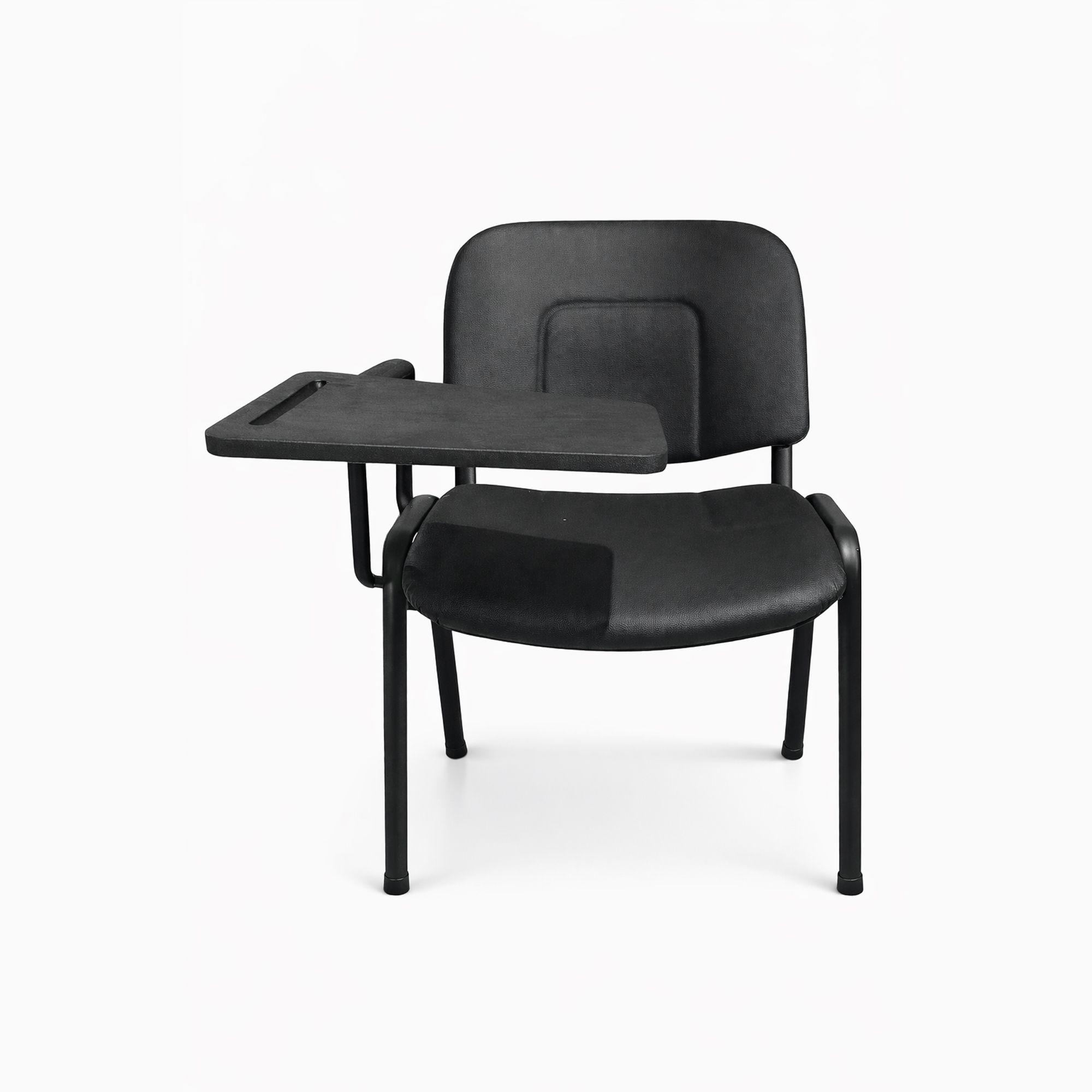 Chaise étudiant Safari AV50-T en similicuir - Noir