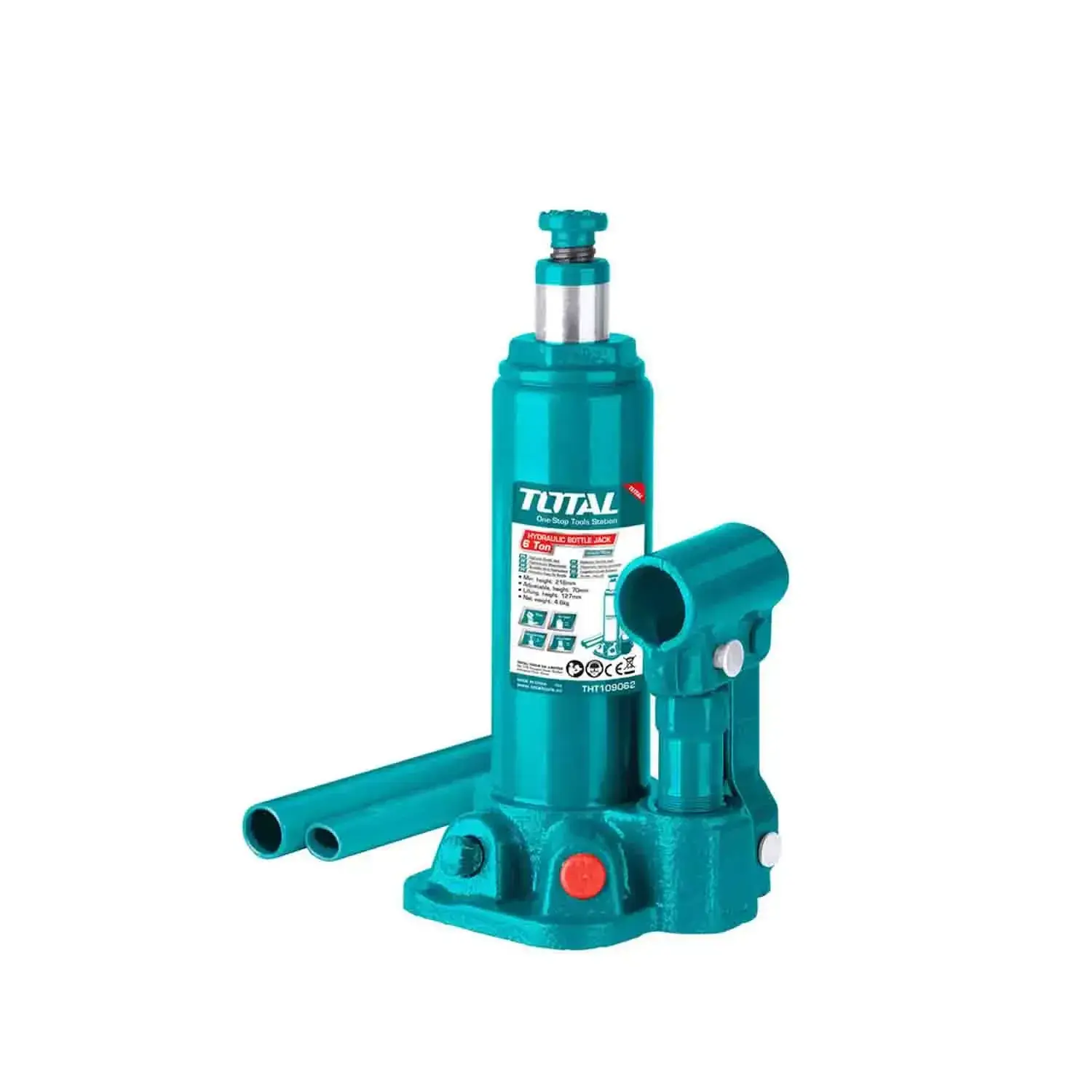 Cric bouteille hydraulique Total 6 tonnes THT109062