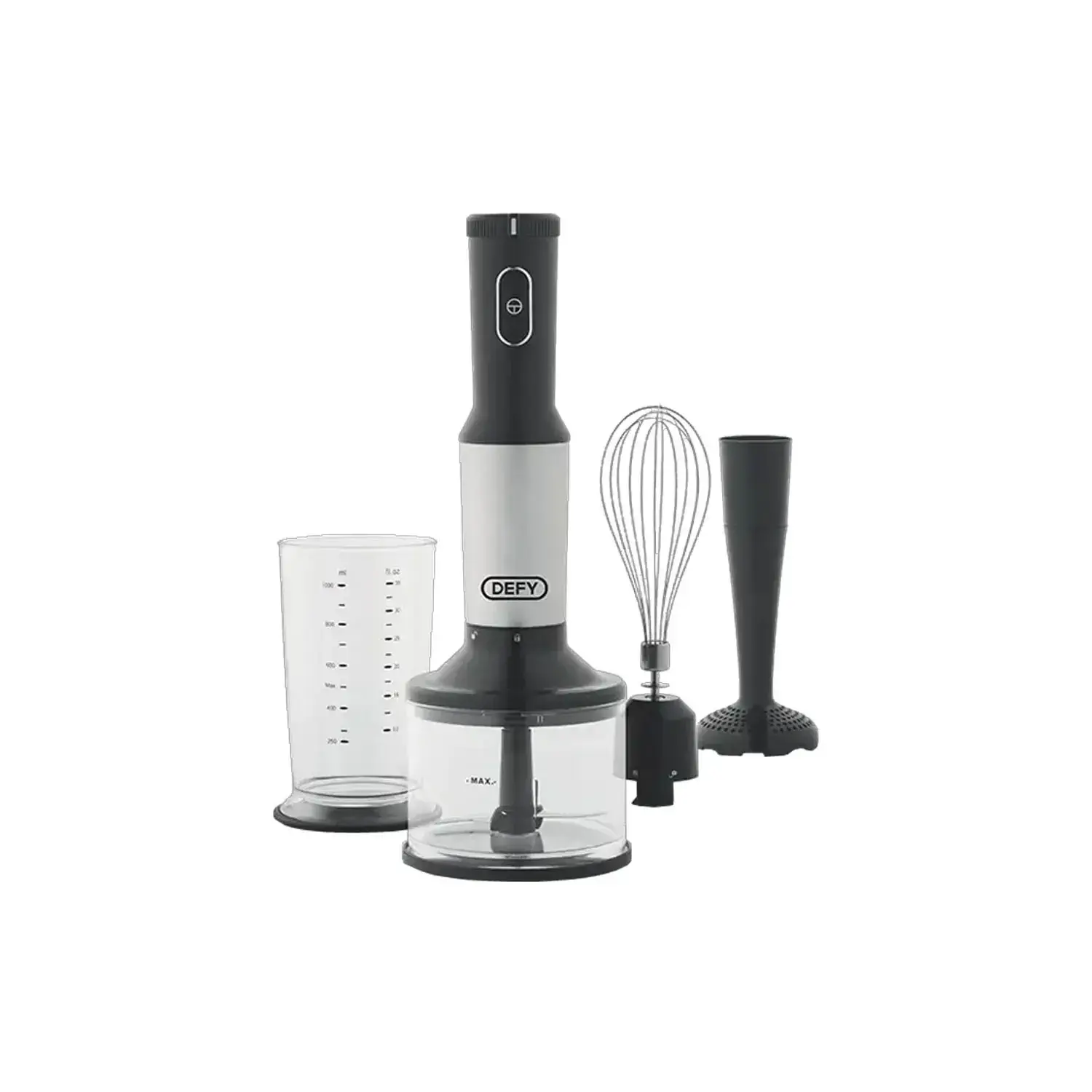 Mixeur plongeant Defy HB 7753X 750 W - Avec hachoir, presse-purée et fouet