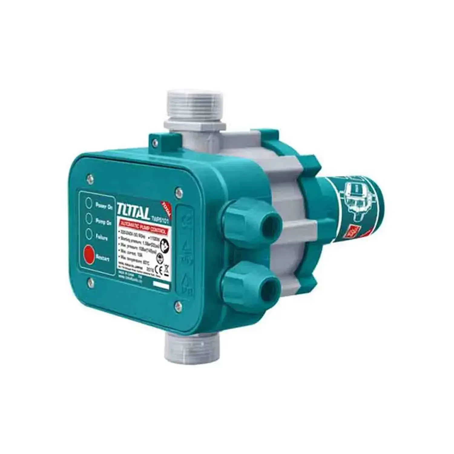 Contrôleur automatique de pompe Total 1100 W 10 bar TWPS101